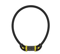 Antivol velo cable a combinaison auvray diam 12 mm l 65 cm noir mat