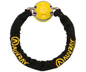 auvray ANTIVOL Chaine XTREM Protect D13,5 120mm SRA avec Point Fixe ANCRAGE Lasso