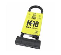 AUVRAY Antivol en U Moto UK10 Homologué SRA - Anse Acier Trempé 18 mm - Double Verrouillage Sécurisé - 2 Clés - Cadenas Moto Haute Sécurité (Noir, 85x310)