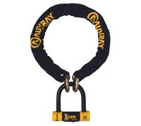 AUVRAY - Antivol moto chaîne et bloque disque MINI U - CHAINE XTREM D. 13,5 L. 100 - Certifié SRA et ART- Mini U Anse Réversible en Acier Trempé - Anti-Crochetage et Anti-Sciage - Protection ultime