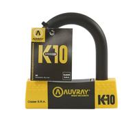 Auvray - Antivol U classe SRA pour moto et scooter - Haute sécurité - Double Système de vérouillage - Anse acier sémenté 18 mm - 3 clefs numérotées - 85 x 100 mm