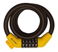AUVRAY Cable antivol Combi à chiffres 150cm Ã12mm avec support noir mat