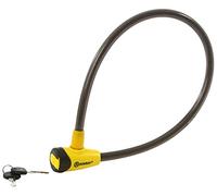 Auvray cAK650AUV05 Cadenas pour bicyclettes, Longueur : 650 mm, diamètre : 5 mm, Jaune