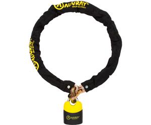 Auvray K-Block Chain / Pad Lock, chaîne de verrouillage 120 cm Noir/Jaune Noir/Jaune