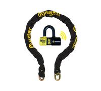 AUVRAY - Kit antivol moto XTREM MINI ALERT + Chaîne XTREM Droite 100cm - Certifié ART 4329 & SRA - Niveau 10/10 - Alarme 120 dB - Recommandé par les Assureurs - Haute sécurité - Garantie 10 ans