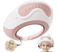 auvstar Chapeau Douche Bébé,Visière Casquette De Bain Enfant,Réglable Visière Bonnets De Bain Pour Enfants,Confortable Et Doux Pour Protéger Les Yeux Et Les Oreilles Des Enfants Pendant Le Bain (Rosa)
