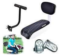 auvstar Ensemble d'accessoires de siège arrière de vélo pour enfants, coussin d'assise arrière, accoudoir et repose-pieds pour filles/garçons/enfants