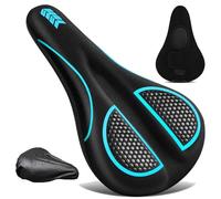 auvstar Housse Selle Velo Gel,Couvre Selle Velo Ultra Confortable,Coussin de siège de vélo pour Hommes et Femmes,Housse de Siège de Vélo Rembourrée,pour VTT,Vélo de Route (Bleu)