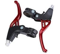 auvstar Levier de Frein,Leviers de Freins de vélo,Manettes de frein, Alliage d'Aluminium Universel Poignées de Frein,Vélo de Montagne Vélo de Route VTT,Cyclisme Pièces Détachées. (Rouge)