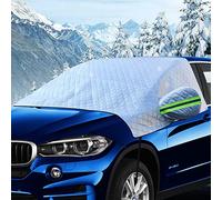 auvstar Protege Pare Brise Hiver,Couverture Pare-Brise Voiture,Protection Repliable Universelle Anti Givre et Neige UV Soleil Poussière Pluie,Bâche Pare Brise pour Voiture SUV（245×148cm）