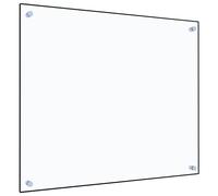 AUVYI Crédence de Cuisine en Verre Trempé - 70 x 60 cm - Transparent - Protection Anti-éclaboussures Pour Derrière la Cuisinière