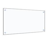 AUVYI Protection murale pour la cuisine en verre trempé 80x40 cm Transparent Pare-éclaboussures en verre Protection pour cuisinière Protection en verre pour la cuisine Plaque en verre derrière la