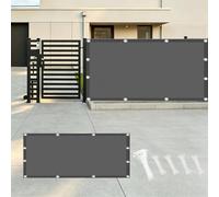 AUWUUA Brise Vue Jardin Cloture 1.1x7.4M/110x740cm Imperméable Cache Balcon Brise Vue, Couverture de confidentialité Écran Protection UV Opaque Résistant aux Intempéries, Anthracite