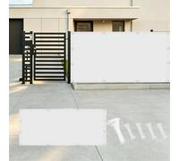 AUWUUA Brise Vue Jardin Cloture 1.1x8M/110x800cm Imperméable Cache Balcon Brise Vue, Couverture de confidentialité Écran Protection UV Opaque Résistant aux Intempéries, Blanc