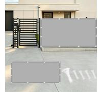 AUWUUA Brise Vue Jardin Cloture 1.2x10M/120x1000cm Imperméable Cache Balcon Brise Vue, Couverture de confidentialité Écran Protection UV Opaque Résistant aux Intempéries, Gris Clair