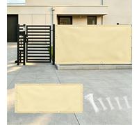 AUWUUA Brise Vue Jardin Cloture 1x2M/100x200cm Imperméable Cache Balcon Brise Vue, Couverture de confidentialité Écran Protection UV Opaque Résistant aux Intempéries, Jaune