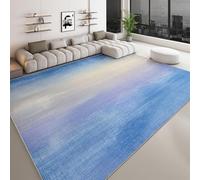AUWUUA Tapis Bleu et Violet à Effet ombré Abstrait, 160 x 200 cm, Lavable, antidérapant, dégradé Artistique, idéal pour Le Salon, la Chambre, la Salle à Manger ou la Cuisine.
