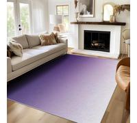 AUWUUA Tapis de Salon Violet ombré 160x200cm, Style Abstrait Moderne, Lavable, pour Chambre, Salle à Manger ou Salon. Tapis de Sol Ultra-Fin, Doux et antidérapant.