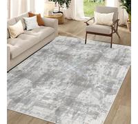 AUWUUA Tapis Gris Abstrait Moderne 40x60cm, Tapis Doux à Poils Courts antidérapant et Lavable pour Chambre, Cuisine, Couloir, entrée, Salle à Manger
