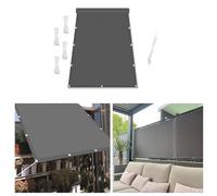 AUWUUA Voile d’ombrage Rectangulaire 1.8x4M Toile Ombrage Imperméable avec 95% de Protection UV pour Patio Pergola Terrasse, Balcon, Jardin Extérieur avec Oeillets et Cordons, Anthracite