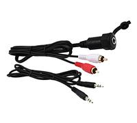 Aux 3,5 mm Montage sur Panneau Câble -zdyCGTime 3.5 mm Extension Support, Support de Tableau, Montage encastré, Montage sur Panneau Câble, pour Voiture, Bateau, Moto 1M