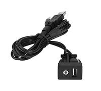 Aux Adaptateur Câble, Keenso Universel AUX 1M Câble d'Extension USB 3.5mm Mâle Jack pour Voiture, Véhicule, Marine, Vélo, Bateau, Moto