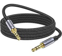 Aux Cable 3.5mm to 3.5mm Audio Jack Aux Cable 3 Pin Plug to Connect Nylon Stereo Jack Cable for Phones,Headphones,Speakers,Tablets,PC,Music Players.[Y65]