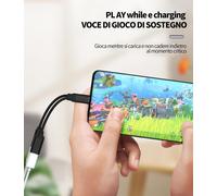 Aux Cable USB C Adapter 3.5 Jack Headphone for iPhone15 Type C Charger Earphone Splitter Compatible with for Apple Pro Max Plus for iPad Pro Air Mini Type-C Quick Charge Port Cables