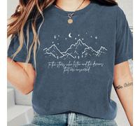 Aux étoiles qui écoutent et aux rêves qui répondent Imprimé T-shirt à col rond en coton de couleur à manches courtes pour femmes, Nouvel An chinois, Nouvel An lunaire, Année du cheval, Fête du printem