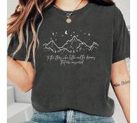 Aux étoiles qui écoutent et aux rêves qui répondent Imprimé T-shirt à col rond en coton de couleur à manches courtes pour femmes, Nouvel An chinois, Nouvel An lunaire, Année du cheval, Fête du printem