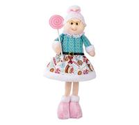 Aux Gnomes De Noël Décorative Statuette Nain Décorative et Rétractable | Gnome Rembourrée Pour Chambre à Coucher Salon Cuisine Espace Intérieur Grand-mère de télescopique rose et bleue