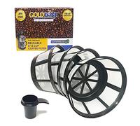 Aux Nuances dorées Marque réutilisable Single Serve kit de démarrage pour Keurig Comprend - (1) My K-Cup logement de filtre, (3) réutilisable K-Cup filtre, (1) 28,3 gram Cuillère à café - sans BPA
