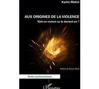 Aux origines de la violence Naît-on violent ou le devient-on ? - Karim Mekiri - L'harmattan - broché - Etude