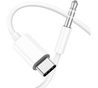 Aux to USB C Cable,USB C to 3.5mm Audio Jack Type C to 3.5mm Jack Compatible with iPhone 15 Pro Max,Samsung S21 Ultra S20 Ultra Note 20 10 Plus Car Radio Cable (1m)