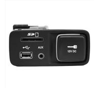 AUX USB Socket Connecteur Compatible Avec Jeep Pour Cherokee 68146071AC Console Centrale Interface Support De Prise Adaptateur USB Avec Couvercle Carte SD Port AUX
