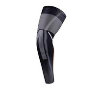 AUXDIQ 1 Paire Manchettes de Jambes Homme Femmes Genouillère de Compression Manchons de Compression Jambière Manchon de Jambe Noir