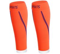 AUXDIQ Manchons de Mollet Manchons de Compression de Mollet de Sport Compression de Chaussettes Course à Pied Jogging Cyclisme Orange