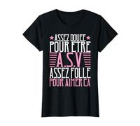 Auxiliaire Vétérinaire ASV Meilleure A.S.V Soins Animaux T-Shirt