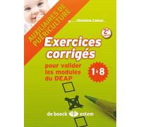 Auxiliaires de puericulture - Exercices corrigés: Pour valider les mdoules du DEAP