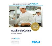 Auxiliar de cocina de la Administración general de la Comunidad Autónoma de Galicia. Test del temario