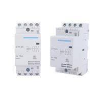 Auxiliar De Partida CT1 CT1-25 16A 20A 25A 4P 220V 50 Ou 60Hz DIN Rail Household AC Contactor(20A 2NO 2NC)