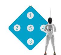 Auxiliary Equipment Games - Fencing Practice Equipment | Wall-Mounted Fencing Practice Target | with Five Bulls-Eye, Skill Improvement Tool for Saber Enhancement