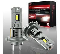 AUXIRACER Ampoule LED H7canbus, 18000LM, 50W，6500K lumière blanche forte, phare de voiture, kit de conversion halogène 12V，2 Ampoules (H7)