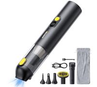 AUXITO Aspirateur à Main,Aspirateur Voiture Puissant sans Fil,24000pa,30 Minutes d'autonomie,4 en 1 Aspirateur De Voiture avec Brosse pour Animaux,Mini Aspirateur pour Voiture,Maison,Bureau,Cuisine