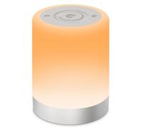Auxmir Lampe de Chevet, Veilleuse LED avec 256 Couleur RVB, Lampe Ambiance sans Fil avec Minuteur, Veilleuse Allaitement Nuit Tactile, 3000mAh Rechargeable USB pour Chambre Enfant, Salon, Camping