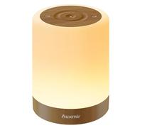Auxmir Lampe de Chevet, Veilleuse LED avec Lumière Chaude et 256 Couleur RVB Changeantes, Lampe Ambiance avec Minuteur, Veilleuse Nuit Tactile Rechargeable USB pour Chambre Enfant, Salon, Camping