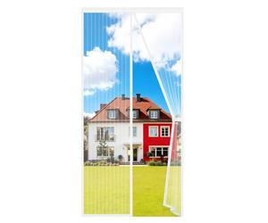 Auxmir Moustiquaire Porte Fênetre Magnétique 100x220cm, Rideau Anti Mouches Aimantée Maille Ultra Fine, Moustiquaire Baie Vitree Coulissante Sans Perçage avec Ruban Adhésif, Fermeture Automatique