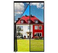 Auxmir Moustiquaire Porte Fênetre Magnétique 140x240cm, Rideau Anti Mouches Aimantée Maille Ultra Fine, Moustiquaire Baie Vitree Coulissante Sans Perçage avec Ruban Adhésif, Fermeture Automatique