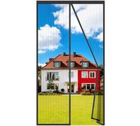 Auxmir Moustiquaire Porte Fênetre Magnétique 80x200cm, Rideau Anti Mouches Aimantée Maille Ultra Fine, Moustiquaire Baie Vitree Coulissante Sans Perçage avec Ruban Adhésif, Fermeture Automatique