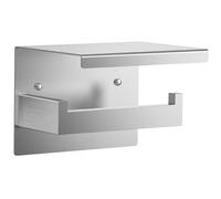 Auxmir Porte Papier Toilette - Support Papier Toilette Mural - Porte Rouleau Toilette en Acier Inoxydable - Installation avec Vis ou 3M Auto-adhésif pour Salle de Bain et Cuisine